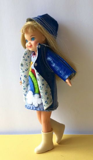 Vintage Barbie TUTTI Doll 1965 JAPAN w 360l Puddle Jumpers /Custom Dress MATTEL 6