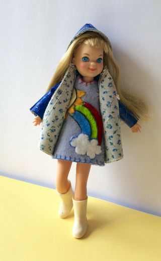 Vintage Barbie TUTTI Doll 1965 JAPAN w 360l Puddle Jumpers /Custom Dress MATTEL 8