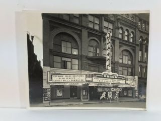 Vintage Grand Movie Theatre Marquee Photograph & Invoice,  1938,  Evansville,  IN 2