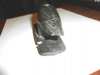 Vintage Artifact Effigy Pipe BLACKBIRD - - CROW - - Very Detailed Shows Some Damage 5
