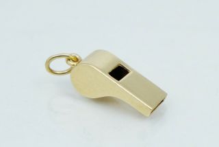 Tiffany & Co 14k Whistle Charm Pendant For Necklace Antique Yellow Gold Vintage
