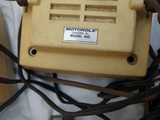 Vintage Motorola Mocom 70 FM Radio Control Head/Speakers/Mic - Police/Fire Radio 4