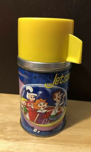 Vintage The Jetsons 1963 Metal Lunchbox Thermos Aladdin Hanna Barbera