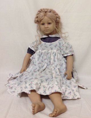 Vintage 1986 Annette Himstedt Doll - Ellen - Barefoot Children Series 3