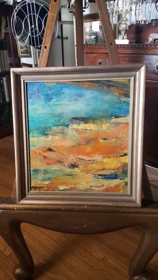 Antique/vintage Oil Painting - Abstract - Listed Mass.  Artist B.  Skolnikoff