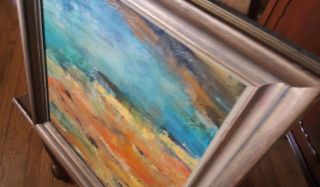 Antique/Vintage Oil Painting - Abstract - Listed Mass.  Artist B.  Skolnikoff 6