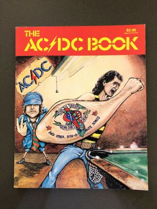Ac/dc Dirty Deeds Done Dirt Song Book 1976 Pristine Rare