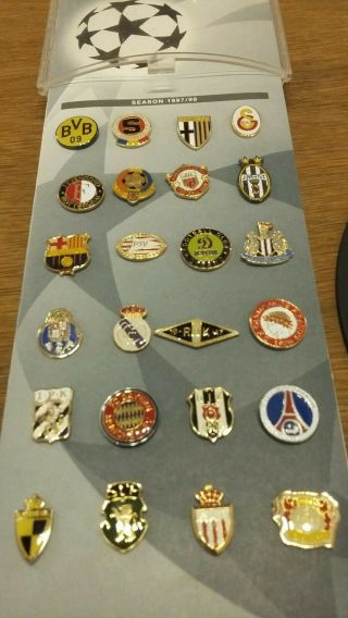 Vintage Champions League Pin Badges 6