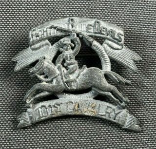 Ww2 Us Army 101st Cavalry Regiment Badge Pin Insignia 758d