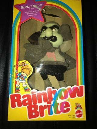 Vintage Rainbow Brite 1983 Indigo Doll With Hammy The Sprite And Murky Dismal