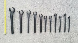 Vintage Set Of 11 Hinsdale Flare Nut Wrenches