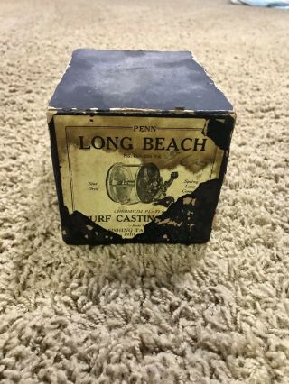 Early Vintage Penn Reel Box Long Beach 1st Year 1933