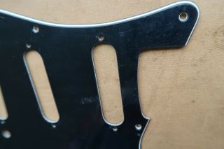 ' 72 - ' 76 Fender Stratocaster Pickguard Vintage Strat 1972 3 ply black USA 70 ' s 5