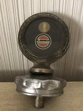 Antique Vintage " Locomobile” Boyce Moto - Meter Radiator Cap Hood Ornament Emblem