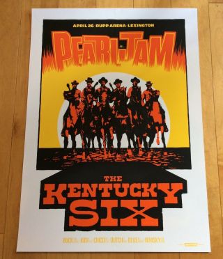 Pearl Jam Poster Rare Lexington.  Kentucky April 26th,  2016 Gem No Res $100