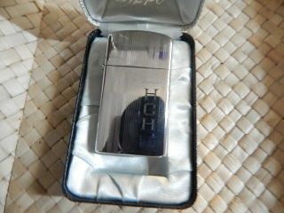 Vintage Zippo Silver Filled Cigarette Lighter - Signed Pouch And Box Pat.  2517191