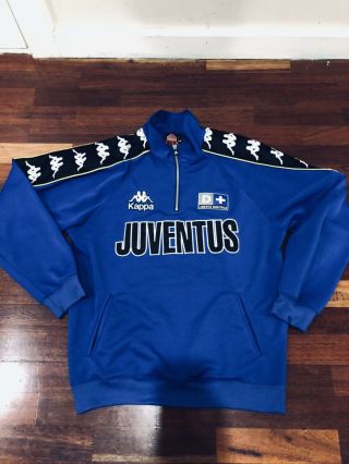 Juventus Kappa Vintage Football Soccer Jacket Large