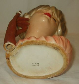 RARE Vintage Relpo Young Lady Gloved Hand Head Vase HeadVase/Planter K1761 8