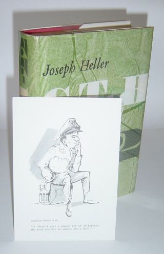 Joseph Heller - CATCH - 22 - UK 1st 1962 with Promo Card Rare 3