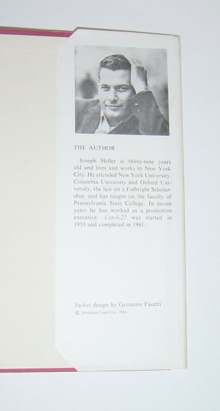 Joseph Heller - CATCH - 22 - UK 1st 1962 with Promo Card Rare 5