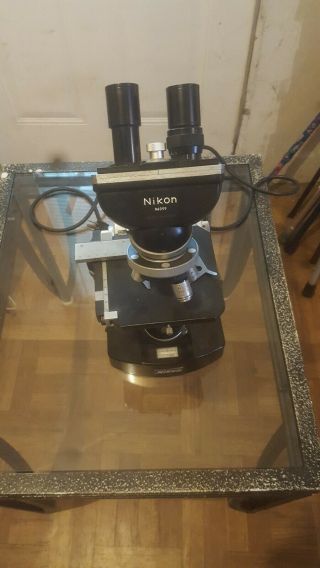Vintage Black Nikon S Series Microscope