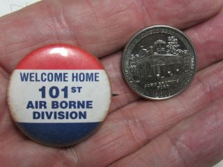 World War 2 Victory Pinback Home Front Pin Wwii Welcome Home 101st Airborne Div