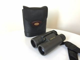 Nikon Vintage Binoculars And Leather Case