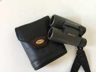 Nikon Vintage Binoculars And Leather Case 6