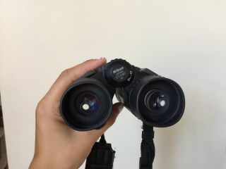 Nikon Vintage Binoculars And Leather Case 7