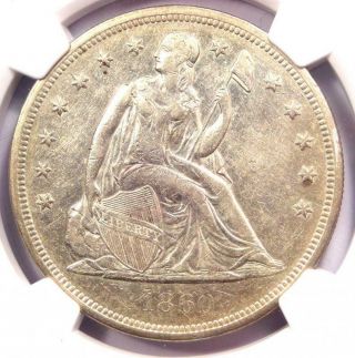 1860 - O Seated Liberty Silver Dollar $1 - Certified Ngc Xf Details - Rare Coin