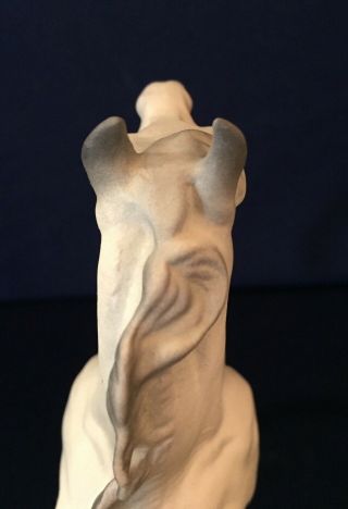 Vtg.  Hagen - Renaker DW Ceramic ' Turning Arab ' Arabian Horse Figurine.  White, 7