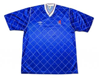 Vintage 1987 Umbro Chelsea Football Club Soccer Jersey Blue 1980s Epl Large L