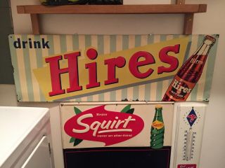 Hires Rootbeer Sign,  Soda Pop Collectable,  Vintage Rootbeer Sign,  Pop Sign