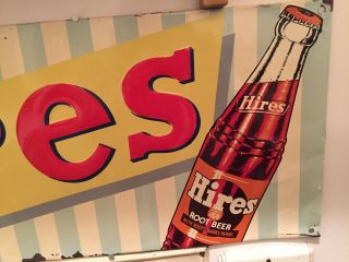 HIRES ROOTBEER SIGN,  soda pop collectable,  Vintage Rootbeer Sign,  Pop sign 8