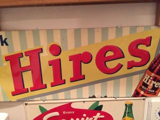 HIRES ROOTBEER SIGN,  soda pop collectable,  Vintage Rootbeer Sign,  Pop sign 9