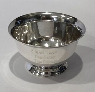 Vtg Tiffany & Co.  Sterling Silver.  925 Small Paul Revere Collectible Bowl Mono