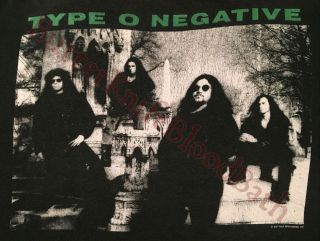 1993 Type O Negative Beg To Serve Long Sleeve Vtg T - Shirt XL Bloody Kisses Tour 3