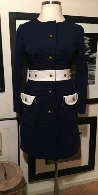 Lilli Ann Knit 3/4 Jacket Lined Mod 60 