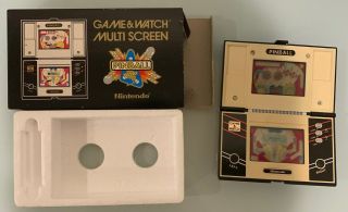 Vintage Nintendo Game & Watch Pinball Pb - 59 With Box