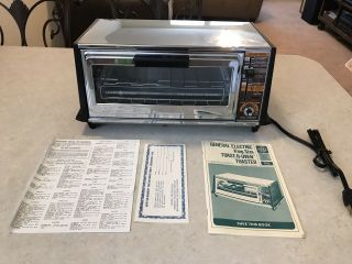 Vintage General Electric Ge King Size Chrome Toast - R - Oven T97/3127