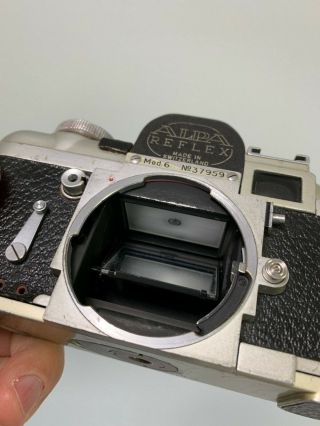 Alpa Reflex MODEL 6 Vintage Film Camera Body Serial Number 37959 8