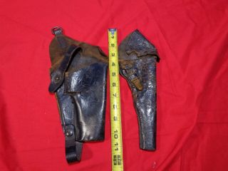 1943 Wwii Era Us Military Leather Pistol Holster,  Unknown One