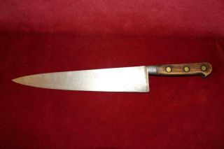 Rare Early Vintage Sabatier Acier Professional Chefs Knife 9 - 3/4 " Carbon Steel