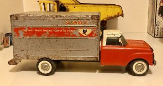 Vintage Nylint 1960’s Ford U - Haul Box Truck Twin I - Beam Suspension 3