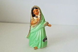 Vtg Josef Originals India Little International Girl Figurine 3.  5