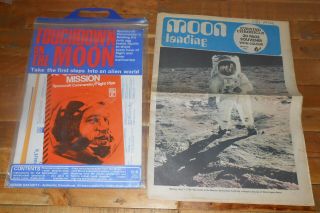 Touchdown On The Moon 1969 Apollo 11 Moon Landing Vintage Pack,  Paper