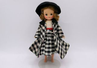 Vintage 8 " Betsy Mccall Doll Wearing Tagged 1957 Town & Country Outfit