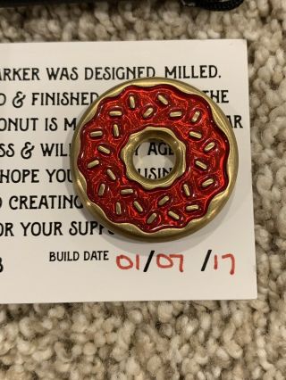 Lamb Crafted Tyson Lamb OG Ball Marker Red Blue Donut RARE - LOOK 2