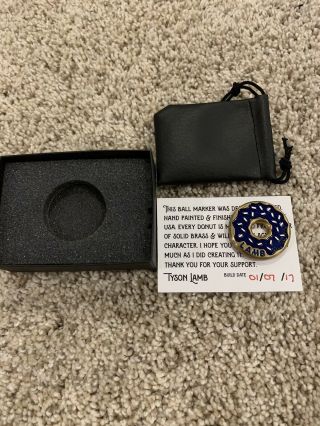 Lamb Crafted Tyson Lamb OG Ball Marker Red Blue Donut RARE - LOOK 3