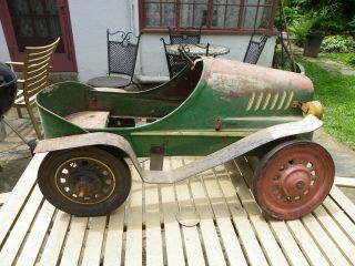 Vintage Garton Tin Lizzy Pedal Car 90 complete to restore 3